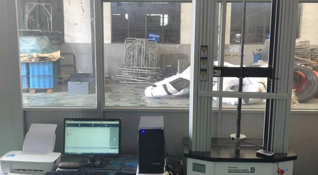 我司雙柱拉力機成功入駐寧波彈簧制造公司